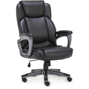 Офисное кресло Brabix Premium Favorite EX-577 (пружинный блок, рециклированная кожа, черное) 531934 в Когалыме