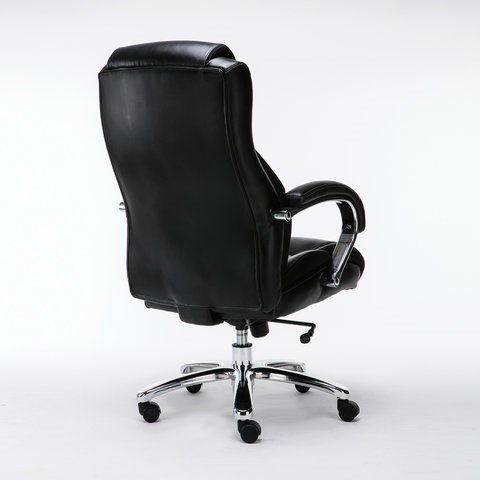 Кресло Brabix Premium Status HD-003 (рециклированная кожа, хром, черное) 531821 в Лангепасе - изображение 2