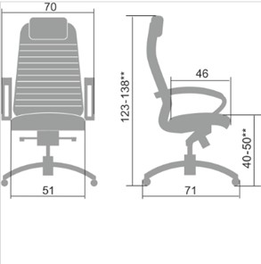 Кресло компьютерное Samurai KL-1.041 черный в Нижневартовске - предосмотр 1
