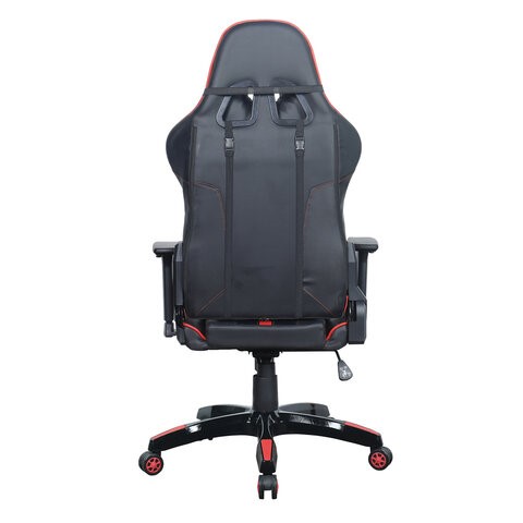 Офисное кресло Brabix GT Carbon GM-120 (две подушки, экокожа, черное/красное) 531931 в Лангепасе - изображение 3