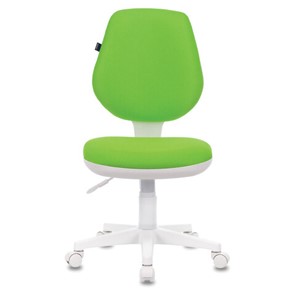 Кресло офисное Brabix Fancy MG-201W (без подлокотников, пластик белый, салатовое) 532414 в Лангепасе - предосмотр 1
