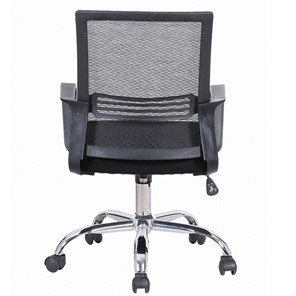 Кресло компьютерное Brabix Daily MG-317 (с подлокотниками, хром, черное) 531833 в Радужном - предосмотр 2