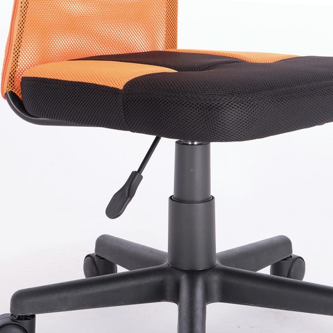 Офисное кресло Brabix Smart MG-313 (без подлокотников, комбинированное, черное/оранжевое) 531844 в Лангепасе - изображение 7