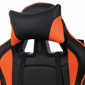 Кресло офисное Brabix GT Racer GM-100 (две подушки, экокожа, черное/оранжевое) 531925 в Лангепасе - предосмотр 5