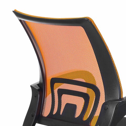 Компьютерное кресло Brabix Fly MG-396 (с подлокотниками, сетка, оранжевое/черное) 532084 в Лангепасе - изображение 6