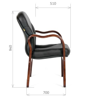 Кресло офисное CHAIRMAN 658 Натуральная кожа черный в Лангепасе - изображение 2
