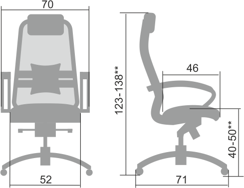 Компьютерное кресло Samurai S-1.04, черный в Радужном - изображение 1