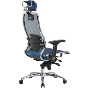Кресло офисное Samurai S-3.04, синий в Урае - предосмотр 3
