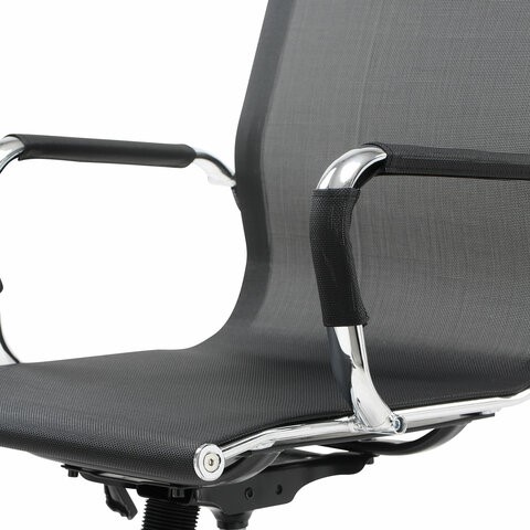 Кресло Brabix Line EX-530 (хром, сетка, черное) 531846 в Лангепасе - изображение 8