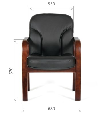 Кресло офисное CHAIRMAN 658 Натуральная кожа черный в Пыть-Яхе - изображение 1