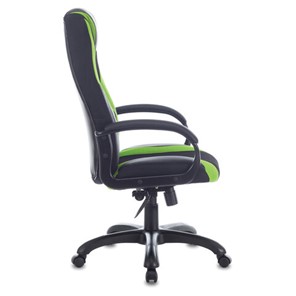 Компьютерное кресло Brabix Premium Rapid GM-102 (экокожа/ткань, черное/зеленое) 532419 в Лангепасе - предосмотр 1