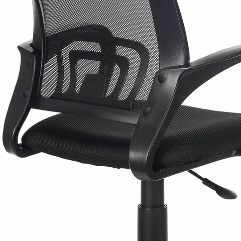 Кресло компьютерное Brabix Fly MG-396 (с подлокотниками, сетка, черное) 532083 в Радужном - изображение 5