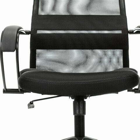 Кресло Brabix Premium Stalker EX-608 PL (ткань-сетка/кожзам, черное) 532090 в Когалыме - изображение 10