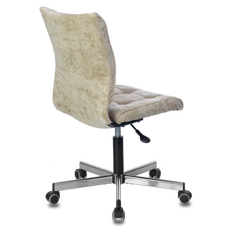 Кресло офисное Brabix Stream MG-314 (без подлокотников, пятилучие серебристое, ткань, песочное) 532396 в Урае - изображение 2