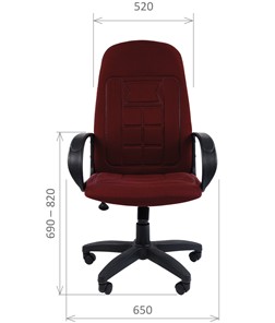Кресло CHAIRMAN 727 ткань ст., цвет бордо в Нижневартовске - предосмотр 1
