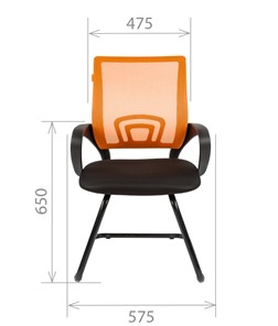 Кресло офисное CHAIRMAN 696V, цвет оранжевый в Лангепасе - предосмотр 1
