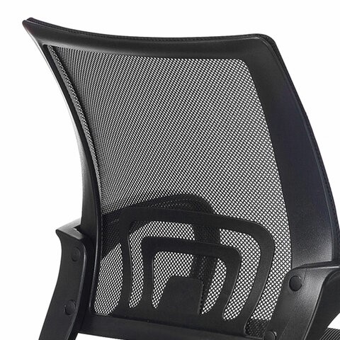 Кресло компьютерное Brabix Fly MG-396 (с подлокотниками, сетка, черное) 532083 в Нягани - изображение 6
