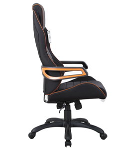 Кресло офисное Brabix Techno Pro GM-003 (ткань, черное/серое, вставки оранжевые) в Лангепасе - предосмотр 2