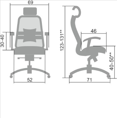 Офисное кресло Samurai SL-3.04, черный плюс в Радужном - изображение 1