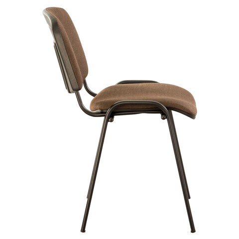 Офисный стул Brabix Iso CF-005 (черный каркас, ткань коричневая) 531973 в Урае - изображение 1