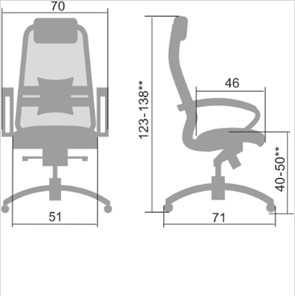Офисное кресло Samurai SL-1.04, черный плюс в Радужном - предосмотр 1