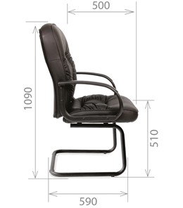 Компьютерное кресло CHAIRMAN 416V экокожа черная в Урае - предосмотр 2