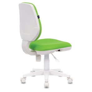 Кресло офисное Brabix Fancy MG-201W (без подлокотников, пластик белый, салатовое) 532414 в Нягани - предосмотр 3