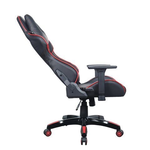 Офисное кресло Brabix GT Carbon GM-120 (две подушки, экокожа, черное/красное) 531931 в Лангепасе - изображение 4
