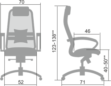Офисное кресло Samurai S-1.04, темно-бордовый в Советском - предосмотр 1