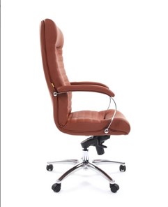 Кресло CHAIRMAN 480 Экокожа Terra 111 (коричневая) в Нефтеюганске - предосмотр 2