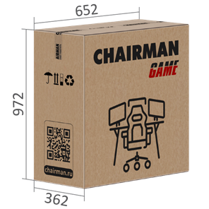Игровое кресло CHAIRMAN GAME 35 с выдвижной подставкой для ног Ткань черная / Ткань оранжевая в Урае - предосмотр 7