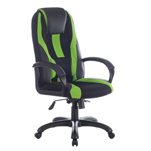Компьютерное кресло Brabix Premium Rapid GM-102 (экокожа/ткань, черное/зеленое) 532419 в Пыть-Яхе