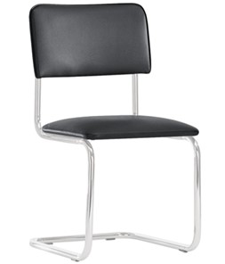 Офисный стул Sylwia chrome P100, кож/зам V4 в Когалыме