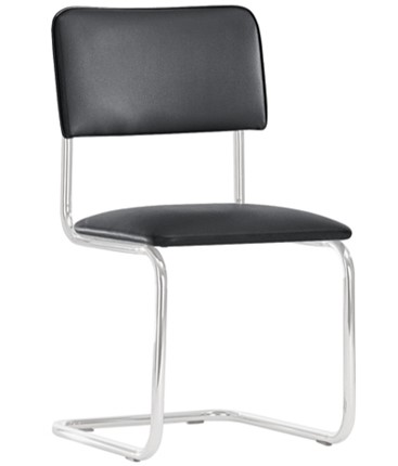 Офисный стул Sylwia chrome P100, кож/зам V4 в Нефтеюганске - изображение