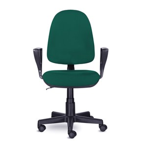 Кресло компьютерное Brabix Prestige Ergo MG-311 (регулируемая эргономичная спинка, ткань,черно-зеленое) 532421 в Урае