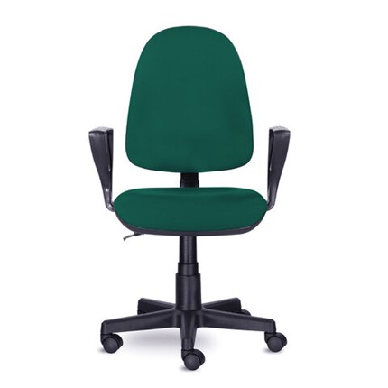Кресло компьютерное Brabix Prestige Ergo MG-311 (регулируемая эргономичная спинка, ткань,черно-зеленое) 532421 в Лангепасе - изображение