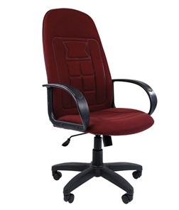 Кресло CHAIRMAN 727 ткань ст., цвет бордо в Радужном