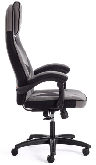 Кресло компьютерное ARENA флок , серый/черный, 29/35 арт.14129 в Урае - изображение 1