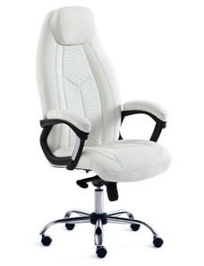 Офисное кресло BOSS Lux, кож/зам, белый, арт.15307 в Нягани