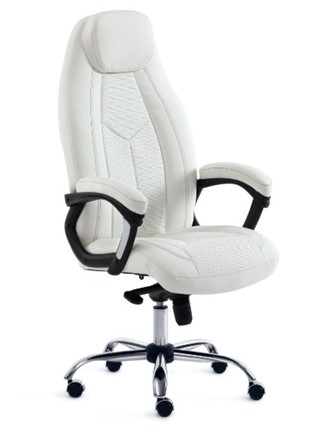 Офисное кресло BOSS Lux, кож/зам, белый, арт.15307 в Югорске - изображение