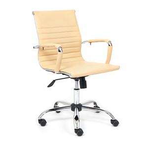 Компьютерное кресло URBAN-LOW кож/зам, бежевый, арт.14452 в Когалыме