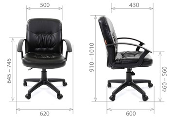 Компьютерное кресло CHAIRMAN 651 ЭКО черное в Нижневартовске - предосмотр 3