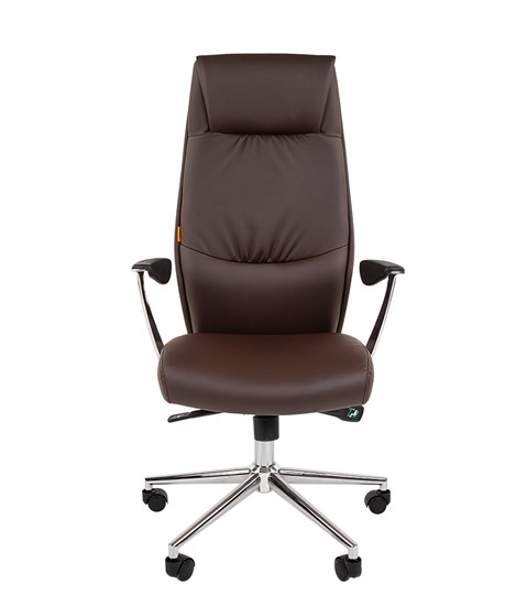 Кресло компьютерное CHAIRMAN Vista Экокожа премиум коричневая (vista) в Когалыме - изображение 3