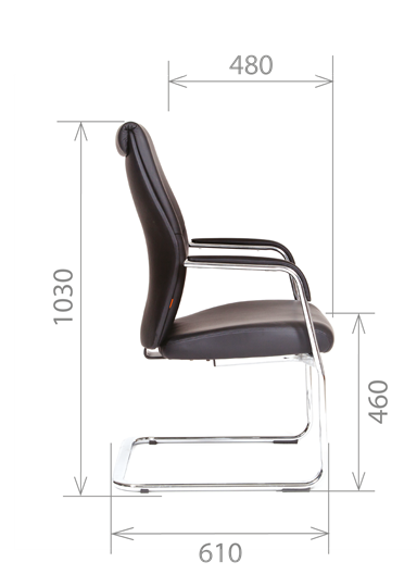 Кресло CHAIRMAN Vista V Экокожа премиум коричневая (vista) в Нижневартовске - изображение 2