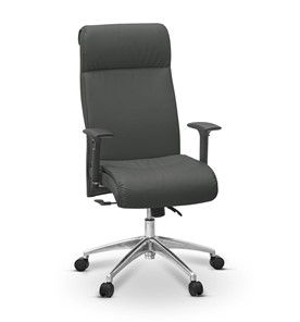 Кресло офисное Dark (подлокотники 3D) экокожа премиум / темно-серая CN1118 в Урае