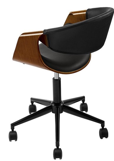 Кресло JY1829-3 черный/орех в Лангепасе - изображение 1