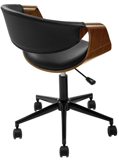 Кресло JY1829-3 черный/орех в Лангепасе - изображение 2
