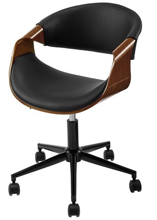 Кресло JY1829-3 черный/орех в Лангепасе - изображение
