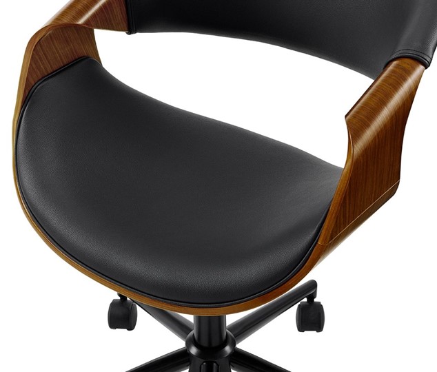 Кресло JY1829-3 черный/орех в Лангепасе - изображение 7
