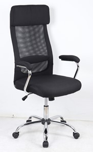 Кресло компьютерное VASSA BLACK (чёрный) в Сургуте